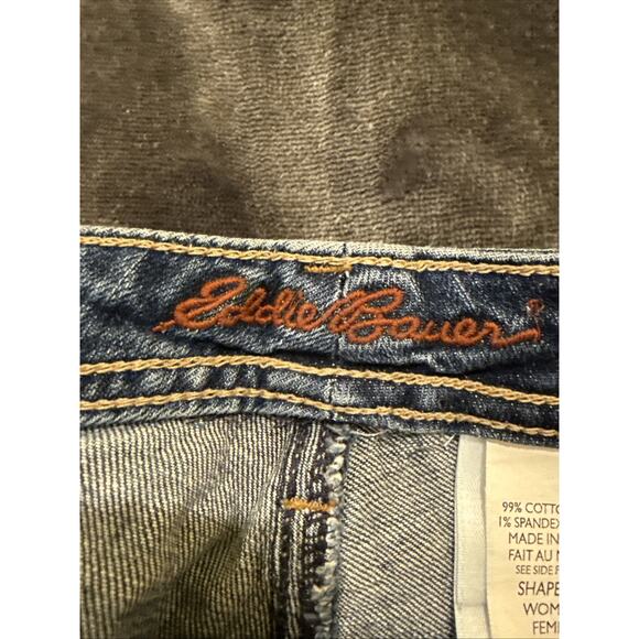 Eddie Bauer Women's Shaped Fit Bootcut Jeans Denim Blue Medium Wash Size 6 - Picture 12 of 16